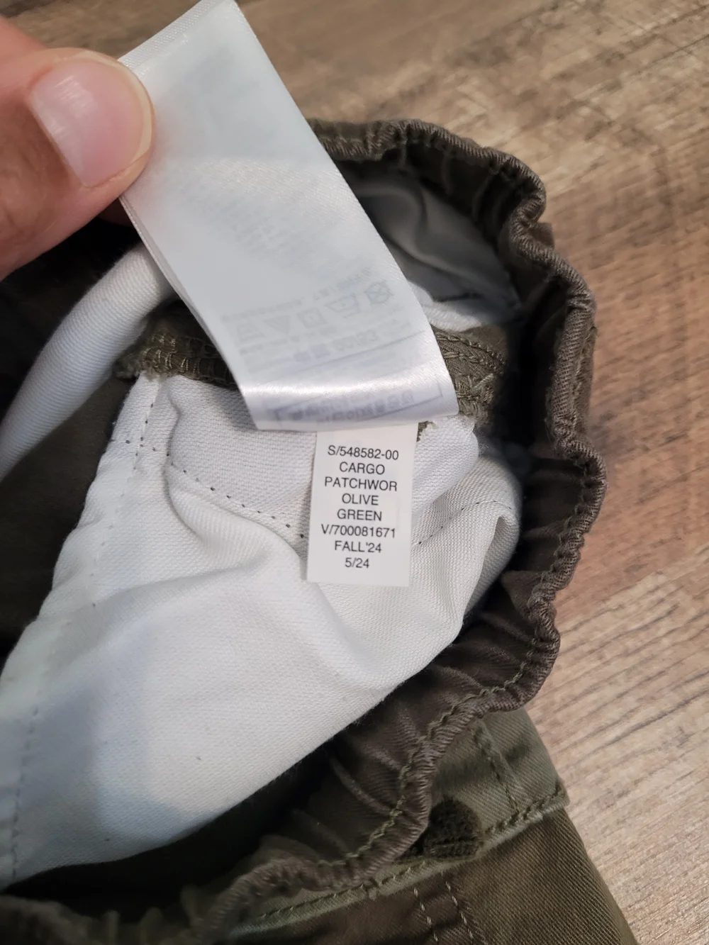 Baby GAP Olive Patchwork Cargo Pants Sz 2 Years Toddler